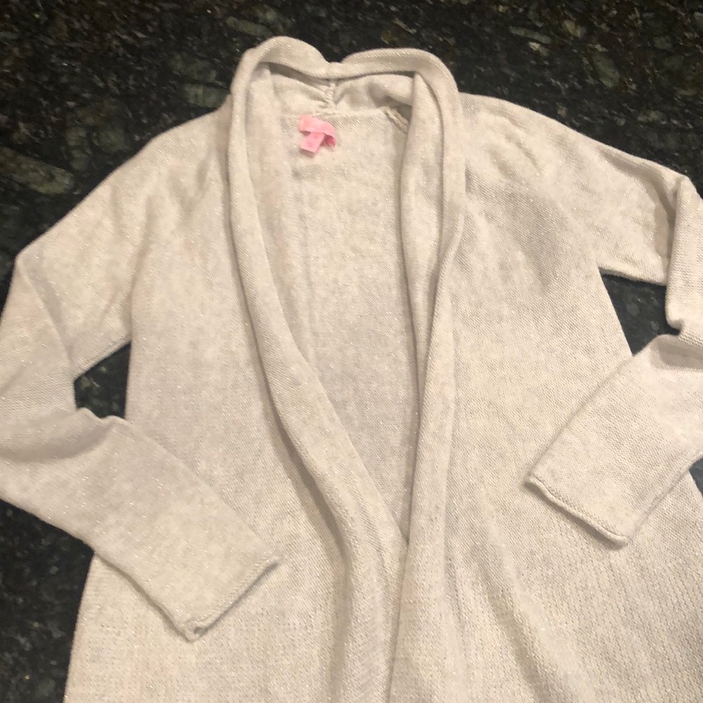 Lily Pulitzer sweater- silver gray